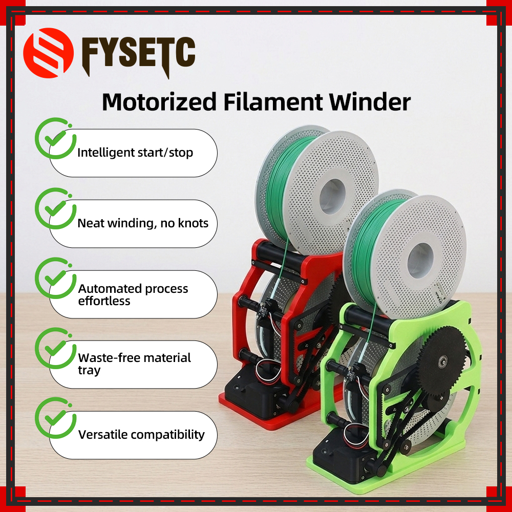 3D Printing Xyz - Upgraded Motorized Filament Winder Automated Process
