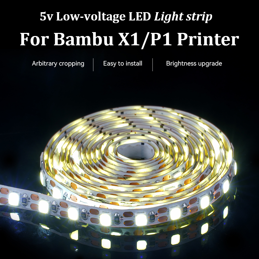 3D Printing Bambu Lab A1 - Upgraded Lower Current LED Light Strip