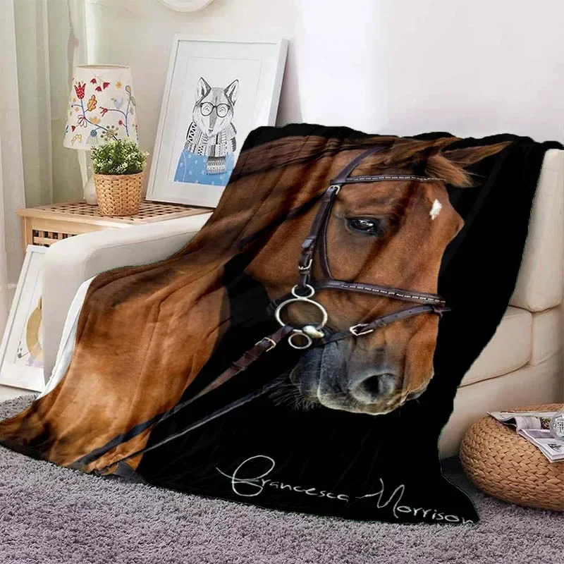 3D Printing On Fabric - 3D home cartoon printed horse blanket