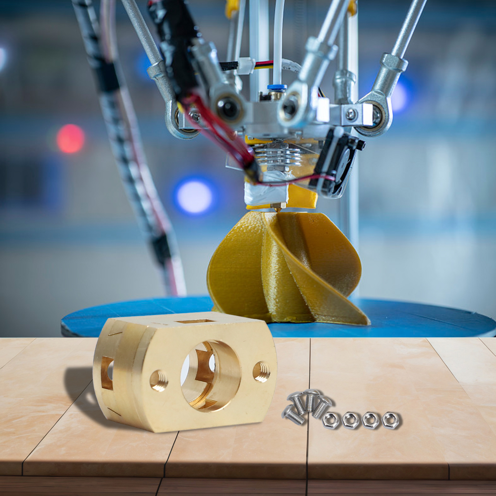 Z Axis Stabilizer 3D - 3D Printing Accessory Z-axis Screw Coupler
