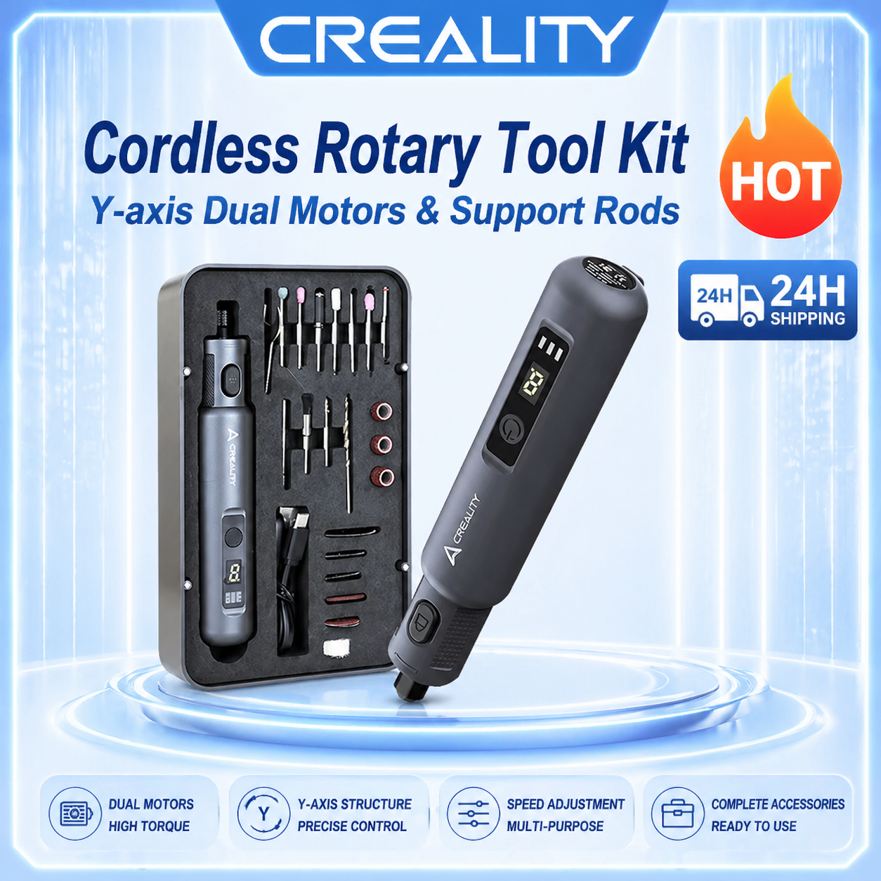 3D Printing Grinder - Creality Cordless Rotary Tool Kit 6