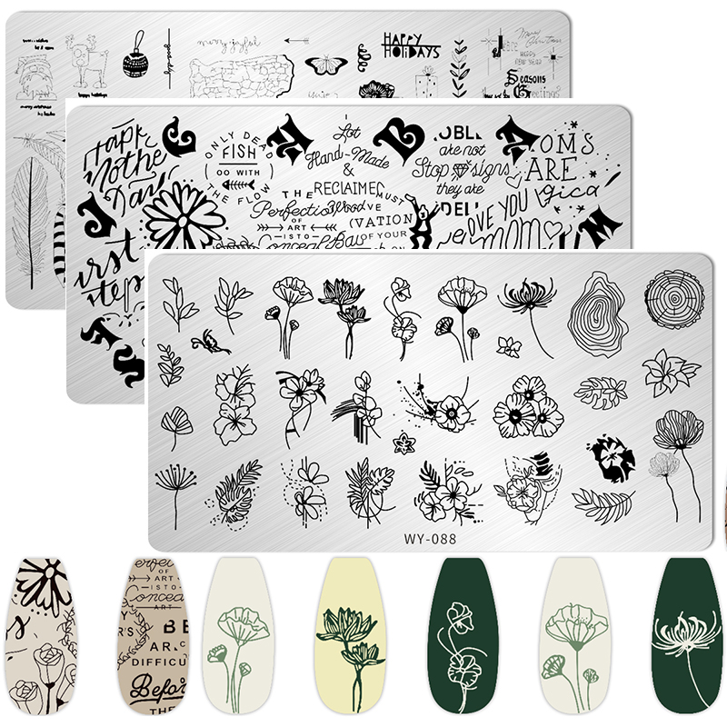 Leaves Flower Nail Art Stampin - 3D Printing Templates Free 리뷰 및 가격