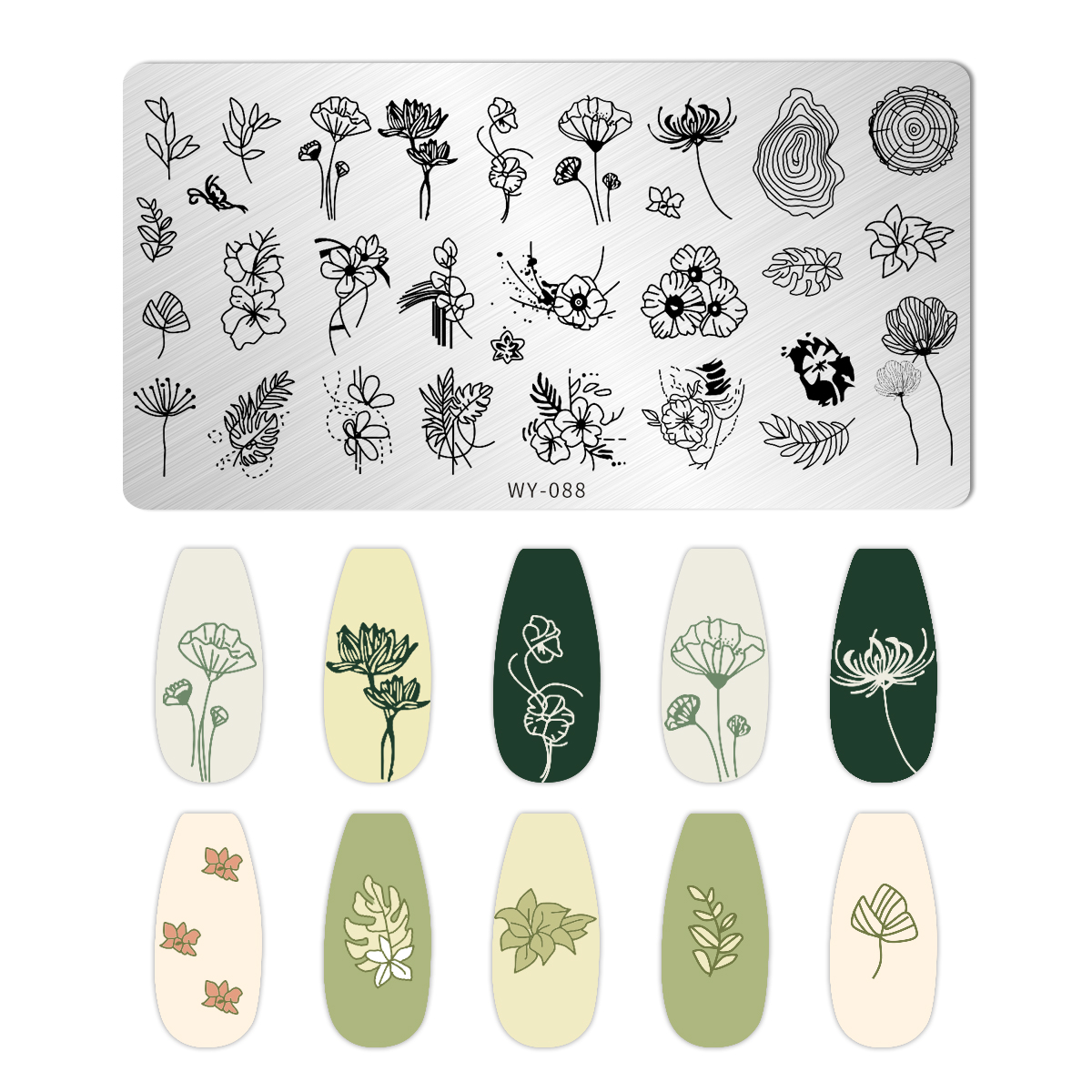 Leaves Flower Nail Art Stampin - 3D Printing Templates Free 리뷰 및 가격