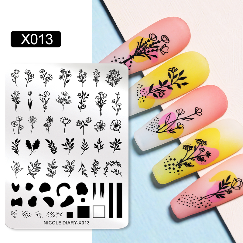 NICOLE DIARY Leaves Flower Nai - 3D Printing Templates Free 리뷰 및 가격
