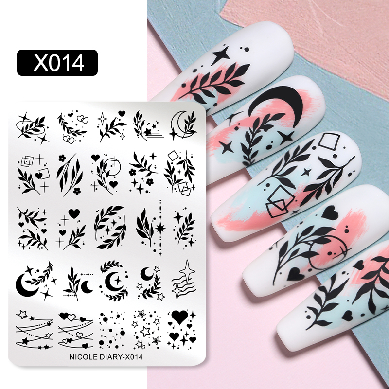 NICOLE DIARY Leaves Flower Nai - 3D Printing Templates Free 리뷰 및 가격