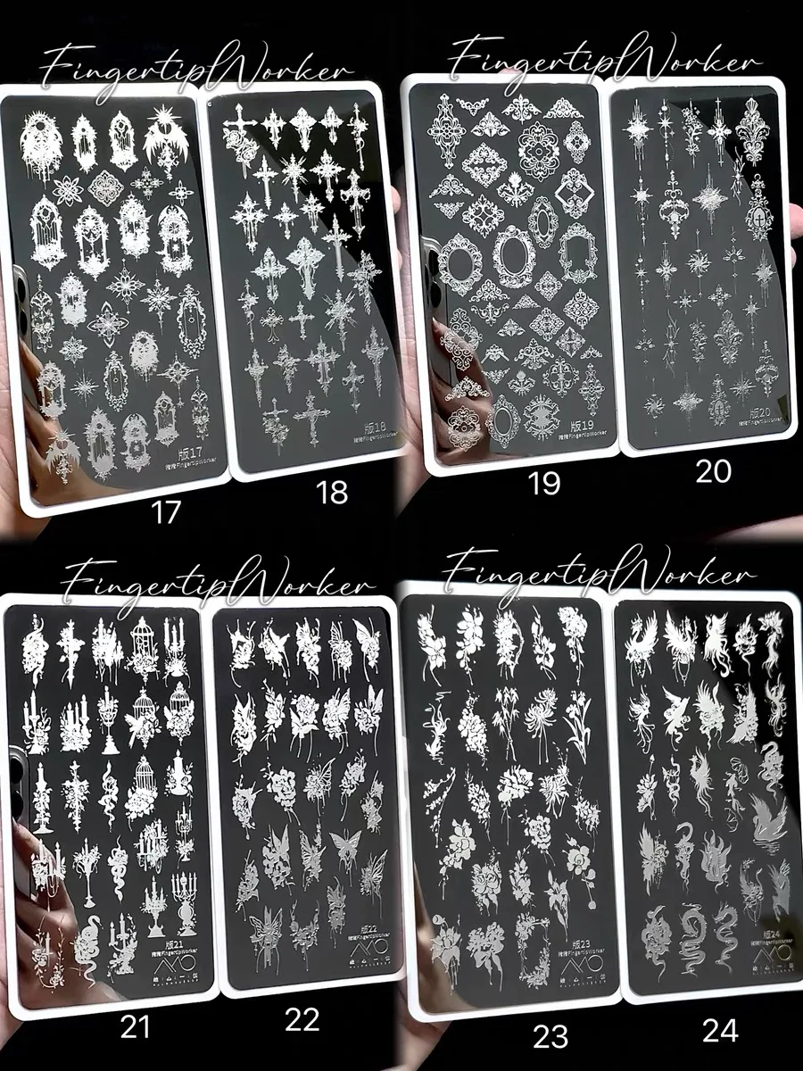 1PC Flowers Nail Stamping Plat - 3D Printing Templates Free 리뷰 및 가격