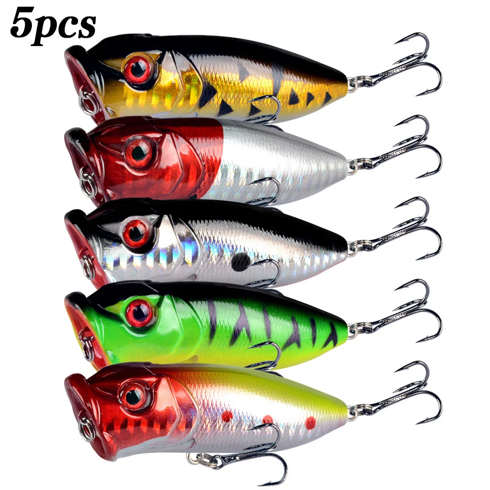 5Pcs Popper Fishing Lures 3d E - 3D Printing Lure 리뷰 및 가격