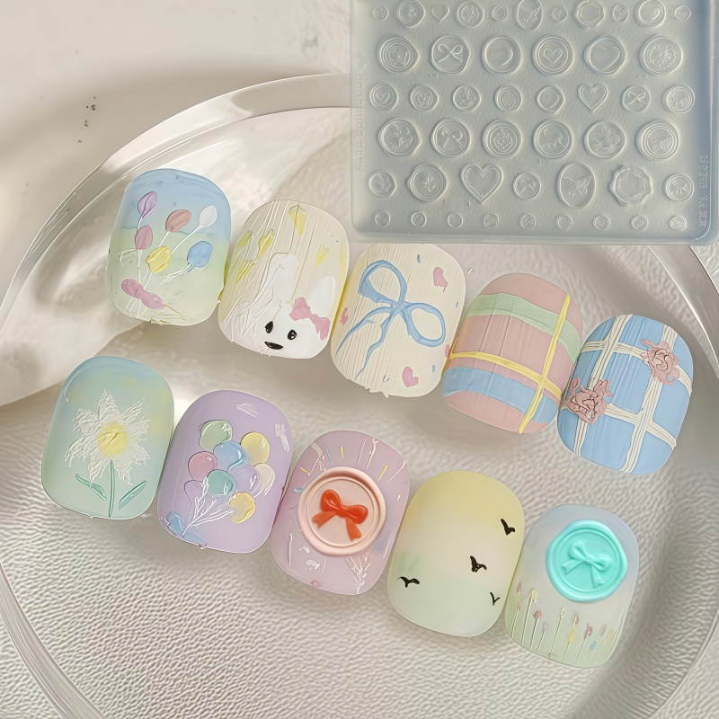 Transparent Silicone Nail Art  - 3D Printing Templates Free 리뷰 및 가격