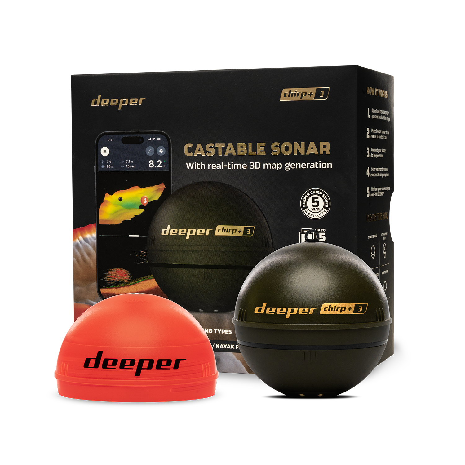 Deeper Smart Sonar Chirp+3 Fis - 3D Printing Lure 리뷰 및 가격