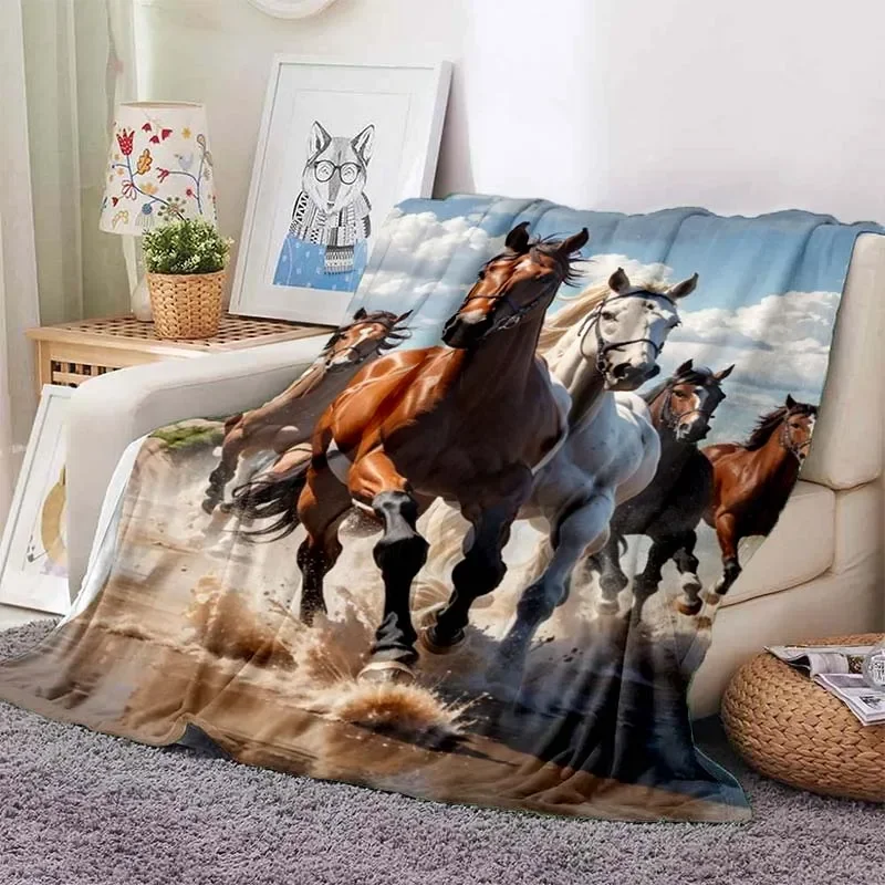 3D home cartoon printed horse  - 3D Printing On Fabric 리뷰 및 가격