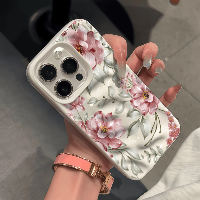 Luxury Flower Print Case For i - 3D Printing Iphone 리뷰 및 가격
