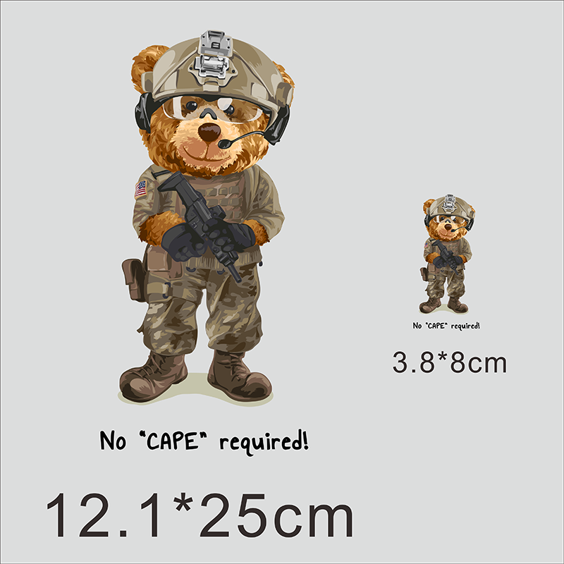 Cartoon Bear Trend Iron Sticke - 3D Printing On Fabric 리뷰 및 가격