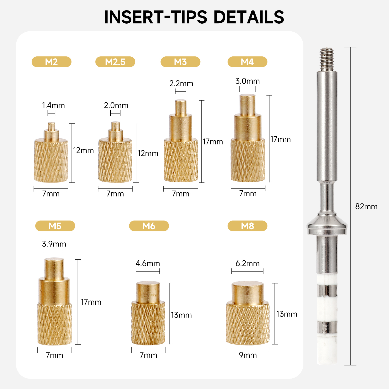 ST Soldering Tips Heat Set Ins - 3D Printing Xyz 리뷰 및 가격