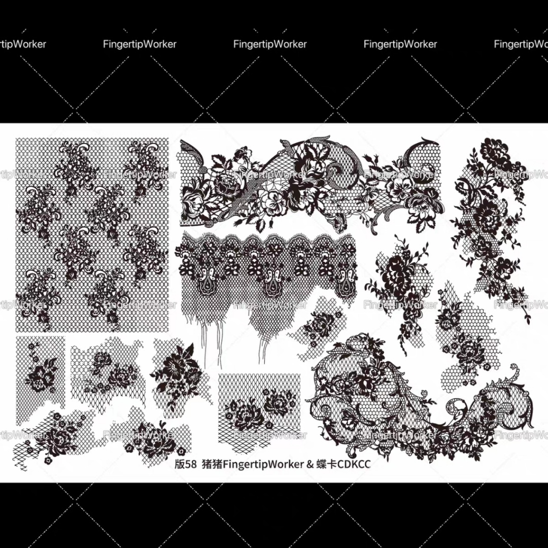 1PC Flowers Nail Stamping Plat - 3D Printing Templates Free 리뷰 및 가격