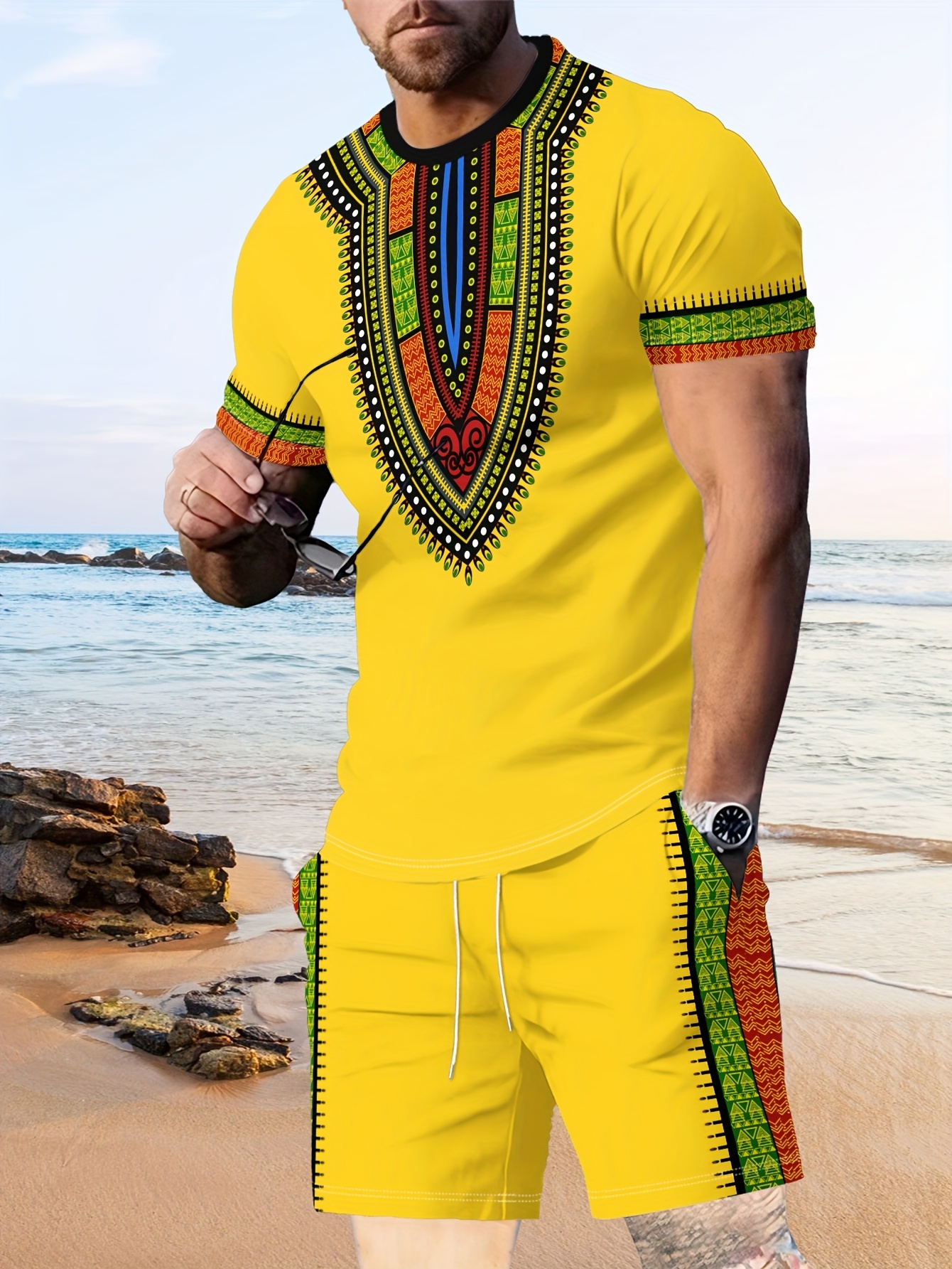 New Men's Suits African Dashik - 3D Printing Services 리뷰 및 가격