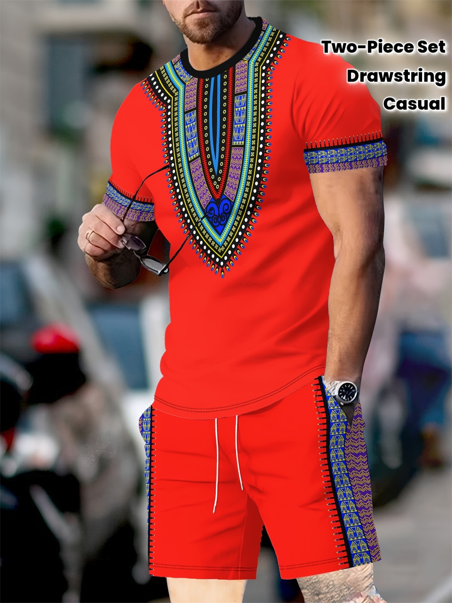New Men's Suits African Dashik - 3D Printing Services 리뷰 및 가격