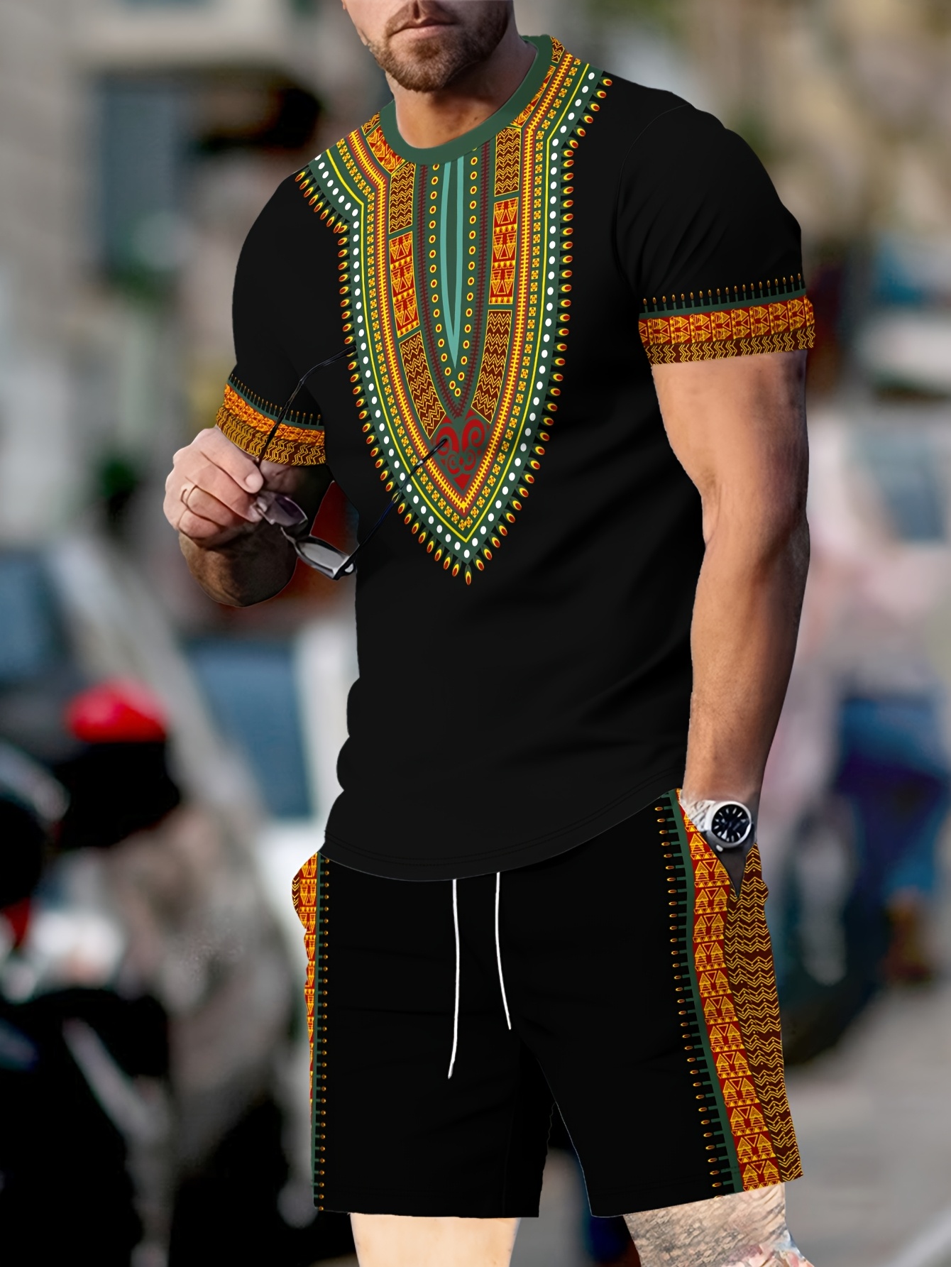 New Men's Suits African Dashik - 3D Printing Services 리뷰 및 가격