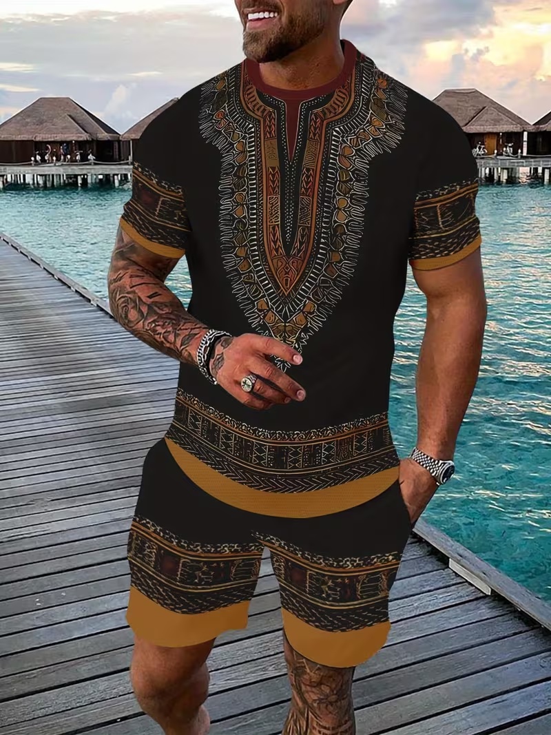 New Men's Suits African Dashik - 3D Printing Services 리뷰 및 가격