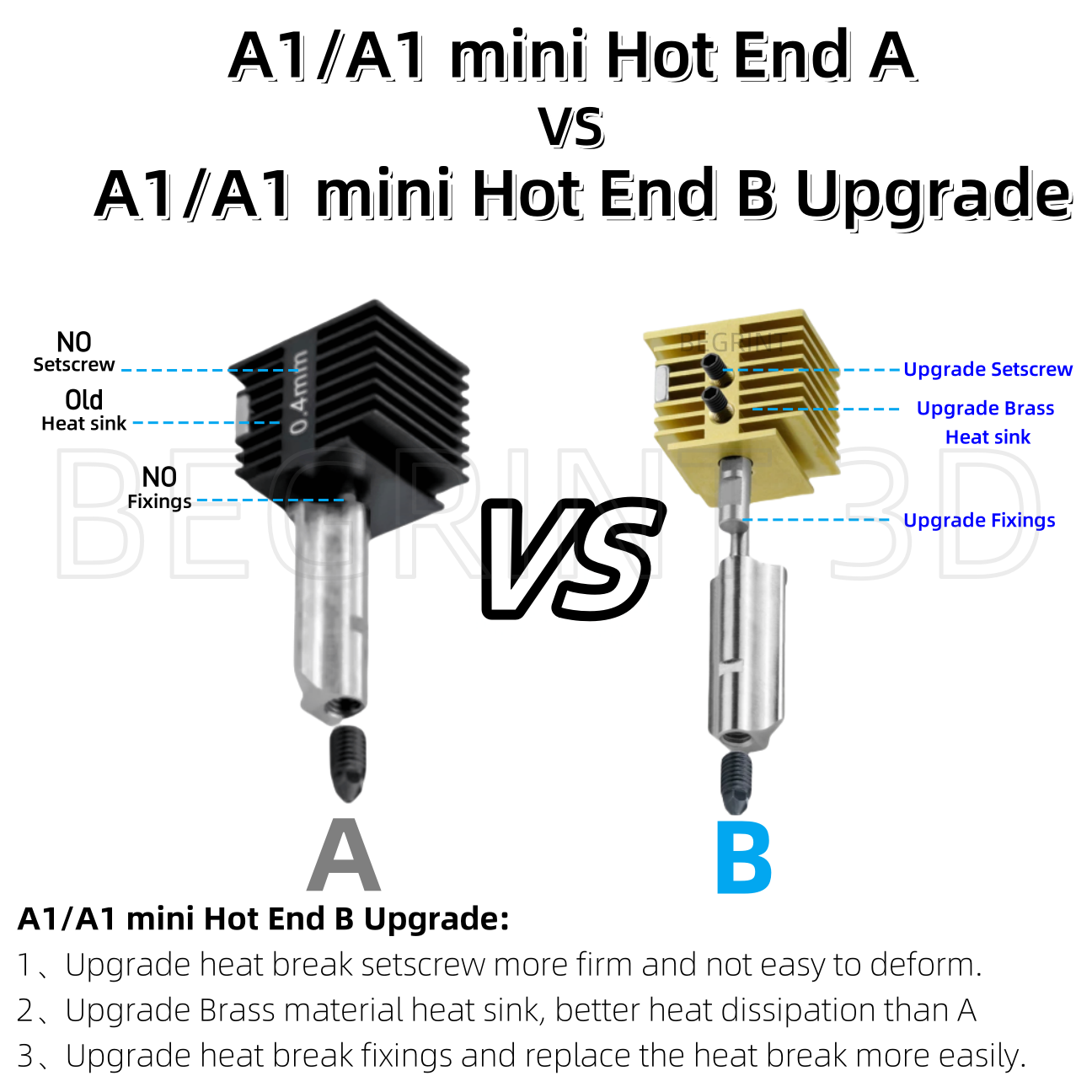 NEW Hotend For Bambu Lab A1 mi - 3D Printing Bambu Lab A1 리뷰 및 가격
