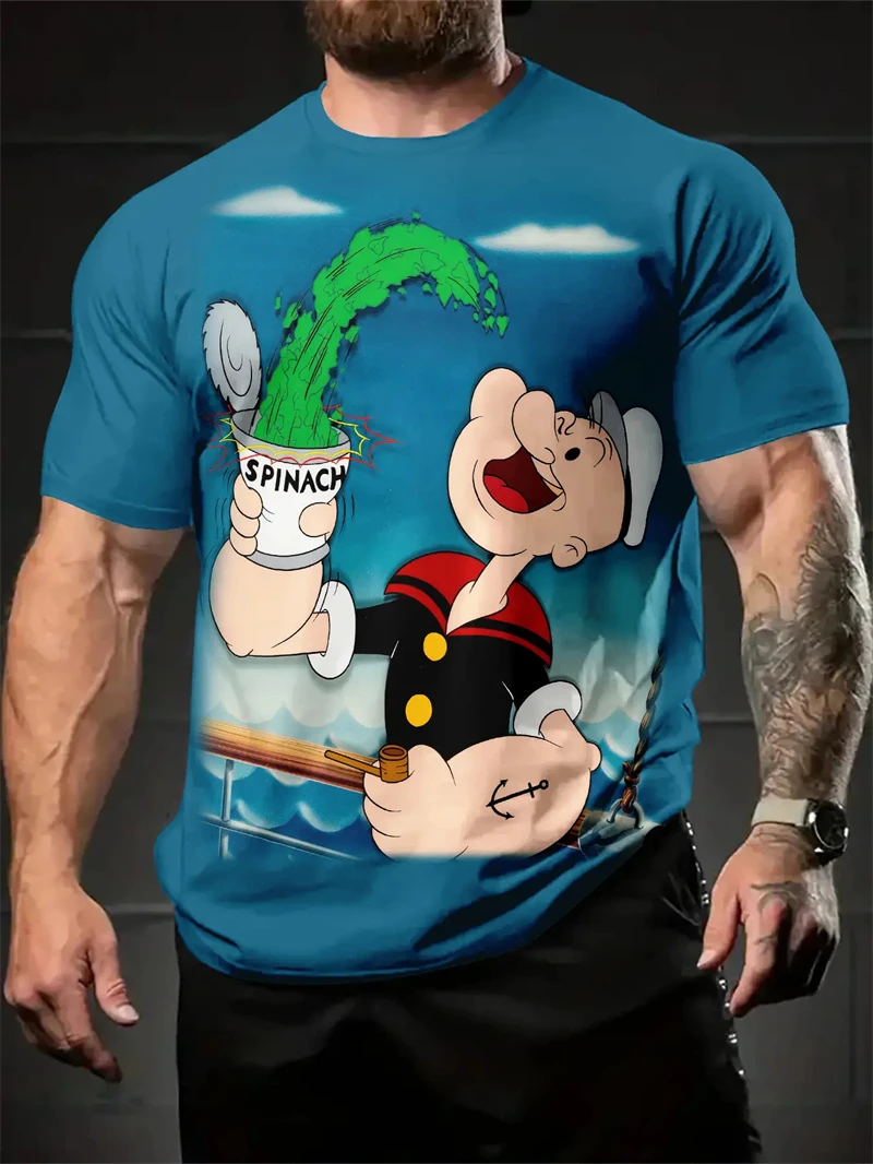 Men's Popeye The Sailor Man Pr - 3D Printing On Fabric 리뷰 및 가격