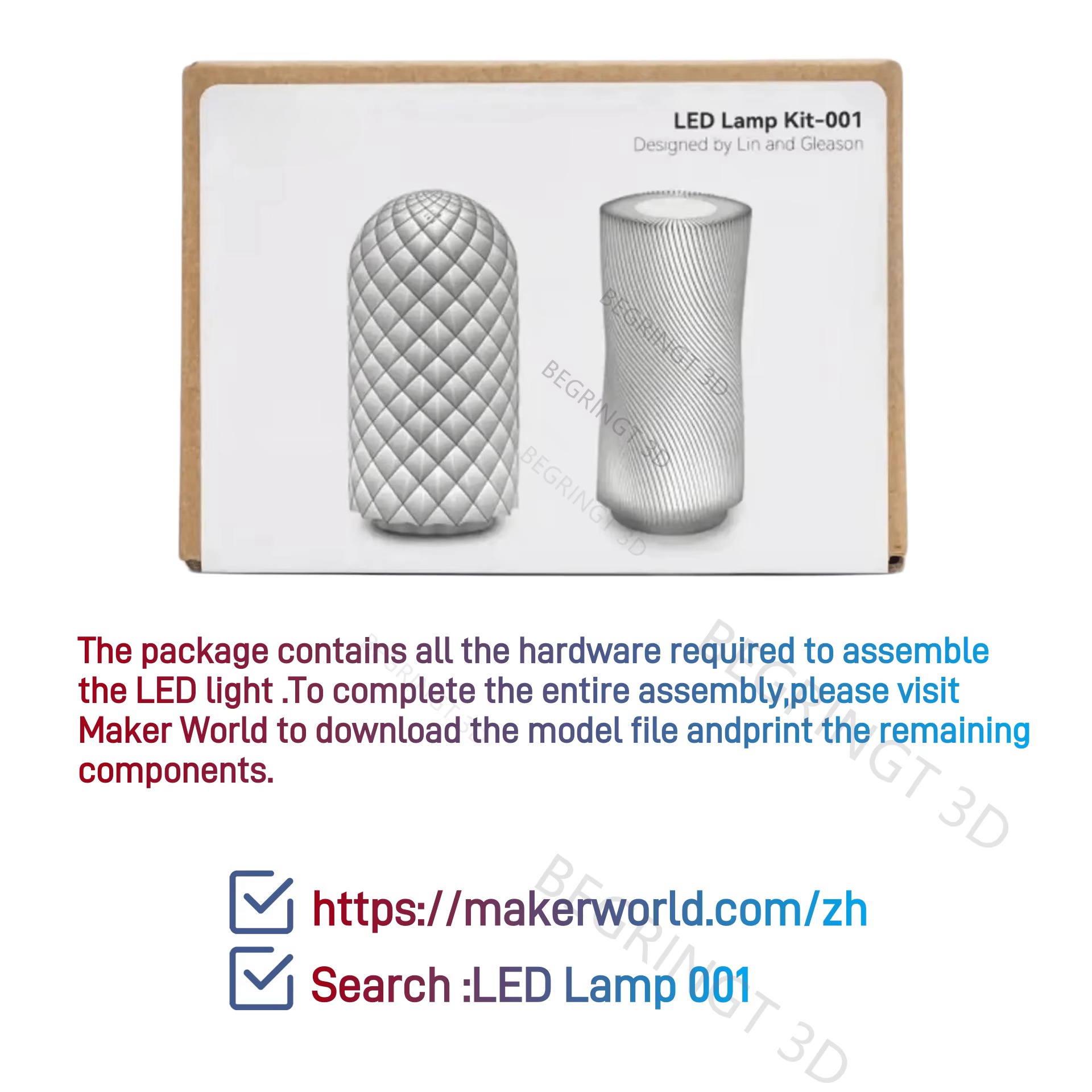 For Bambu Lab Led Lamp Kit 001 - 3D Printing Bambu Lab A1 리뷰 및 가격