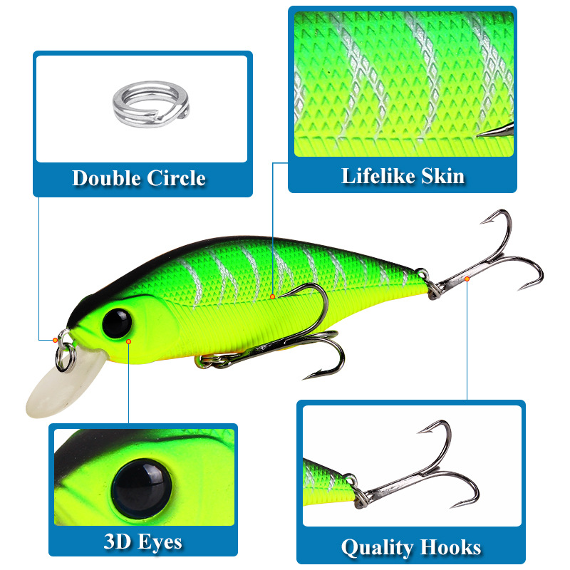1pcs High Quality Minnow Fishi - 3D Printing Lure 리뷰 및 가격