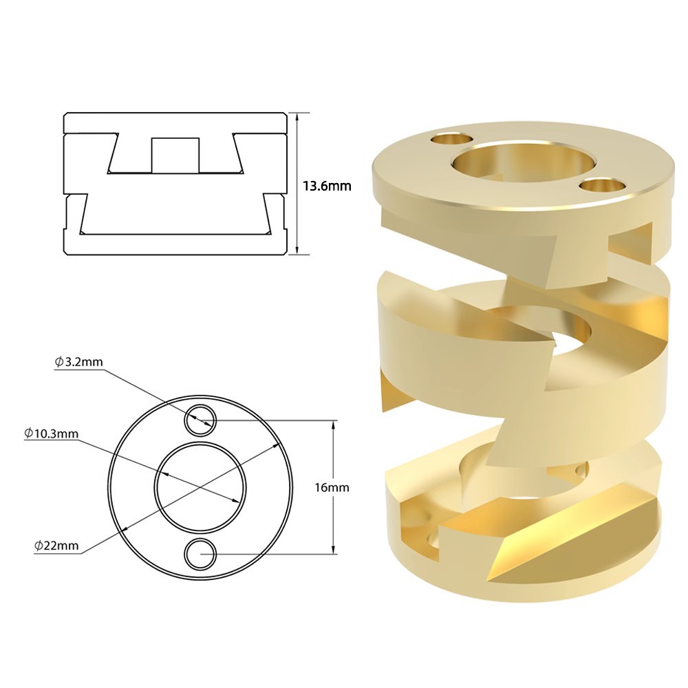 3D Printer Accessories T8 Z-ax - Z Axis Stabilizer 3D 리뷰 및 가격