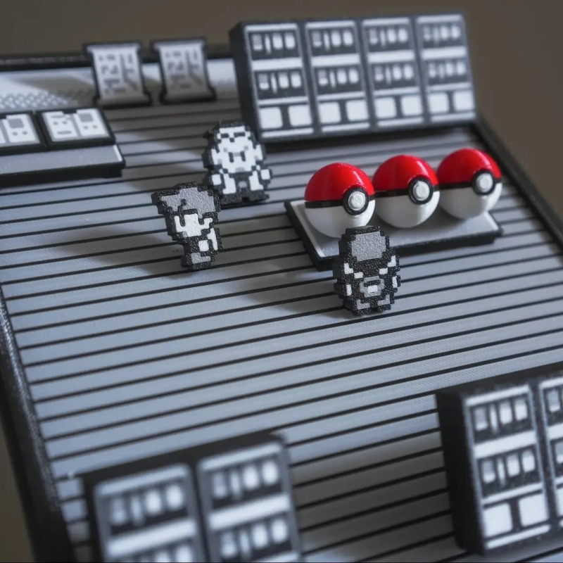 Pokemon Gold Silver Scene Figu - 3D Printing Liquid 리뷰 및 가격