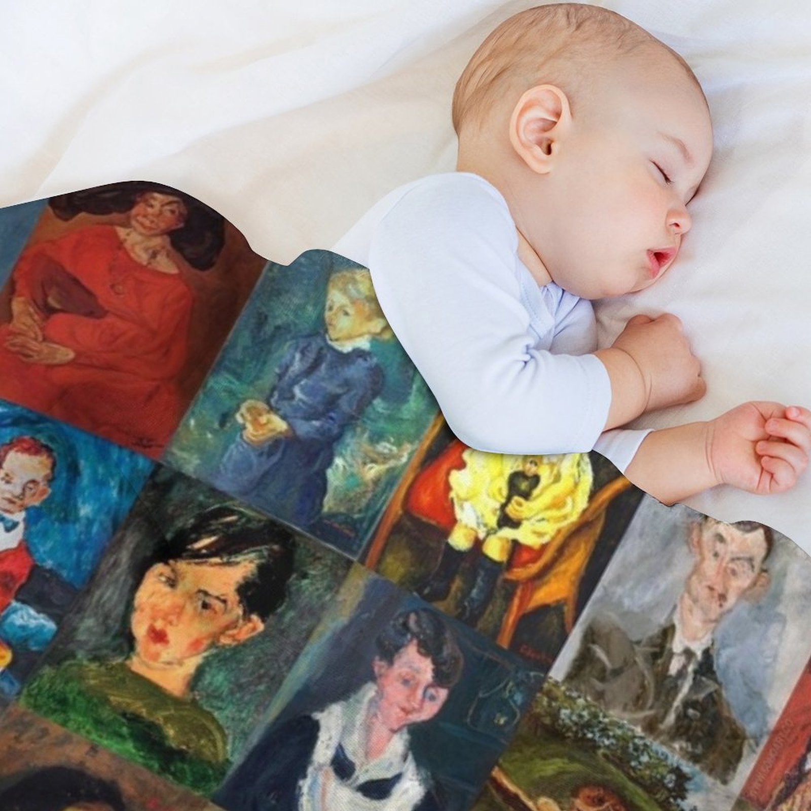 Chaim Soutine Faces Throw Blan - 3D Printing On Fabric 리뷰 및 가격