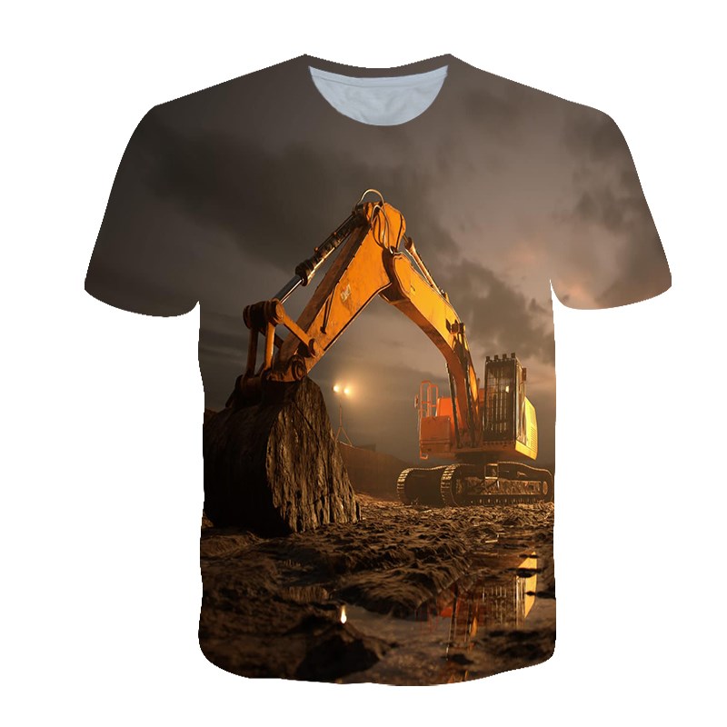 Summer Personalized T-shirt Me - 3D Printing Excavator 리뷰 및 가격