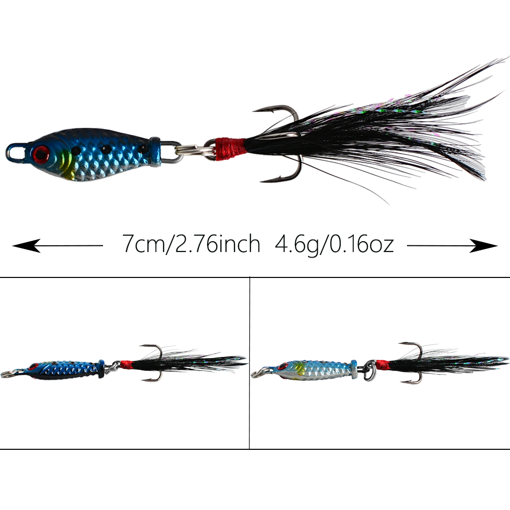 4Pcs Sinking Lead VIB Fishing  - 3D Printing Lure 리뷰 및 가격